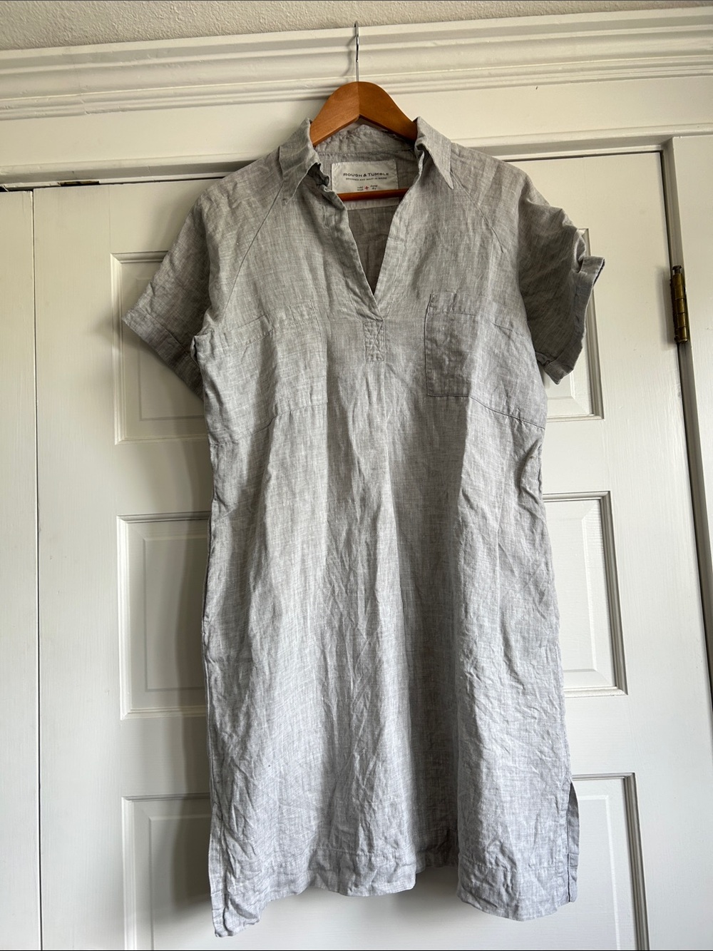 Rough & Tumble Linen Dress- pockets!